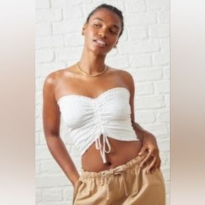 URBAN OUTFITTERS SHAY SHIRRED TUBE TOP